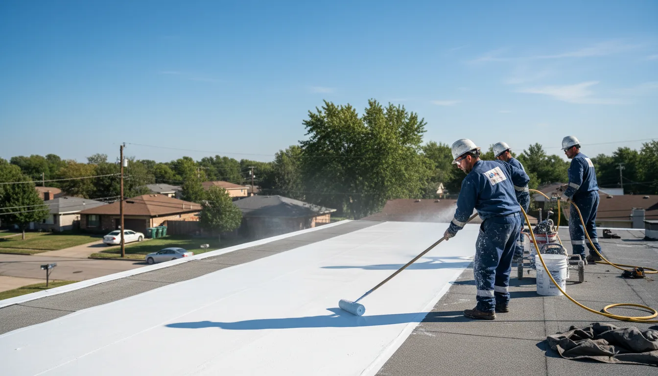 Commercial roof coating in Idaville, IN near me